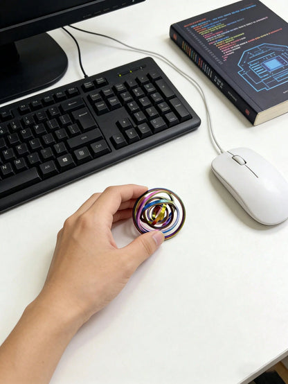 3D Printed Spinning Fidget Ring – Gyroscope Finger Spinner