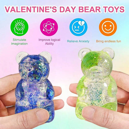Cute Bear Squeeze Stress Relief Ball – Sensory Fidget Toy for Kids