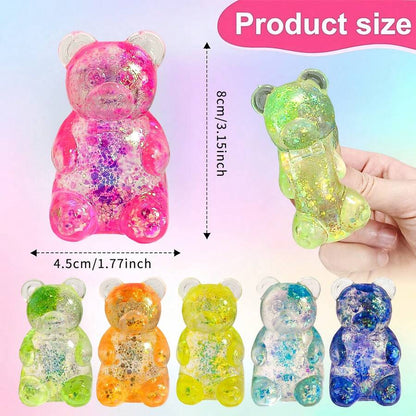Cute Bear Squeeze Stress Relief Ball – Sensory Fidget Toy for Kids