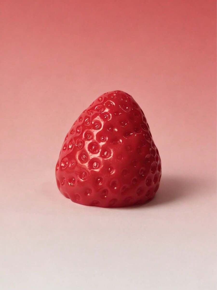 Soft Silicone Strawberry Cream Squeeze Toy – Stress Relief Fidget Ball