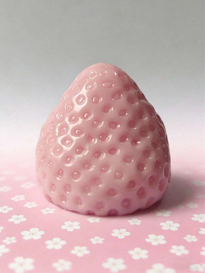 Soft Silicone Strawberry Cream Squeeze Toy – Stress Relief Fidget Ball
