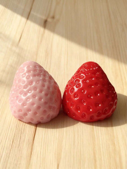 Soft Silicone Strawberry Cream Squeeze Toy – Stress Relief Fidget Ball