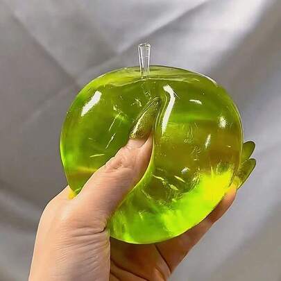 Soft Crystal Apple Squeeze Toy – Stress Relief Fidget Ball