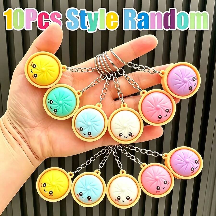 Cute Dumpling Keychain Set – Cartoon Gift Bag Fillers & Party Prizes