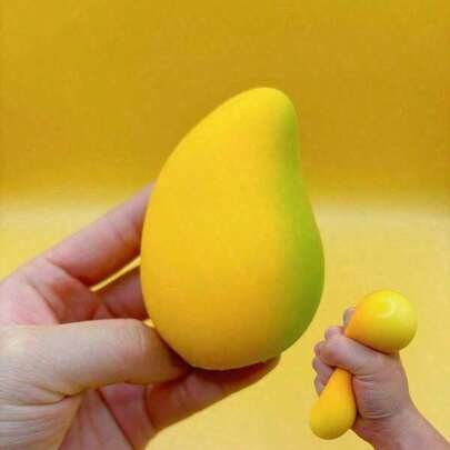 Realistic Mango Squeeze Toy – Food Stress Relief Fidget Ball