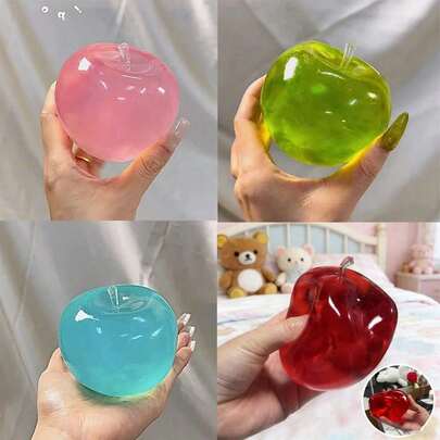 Soft Crystal Apple Squeeze Toy – Stress Relief Fidget Ball
